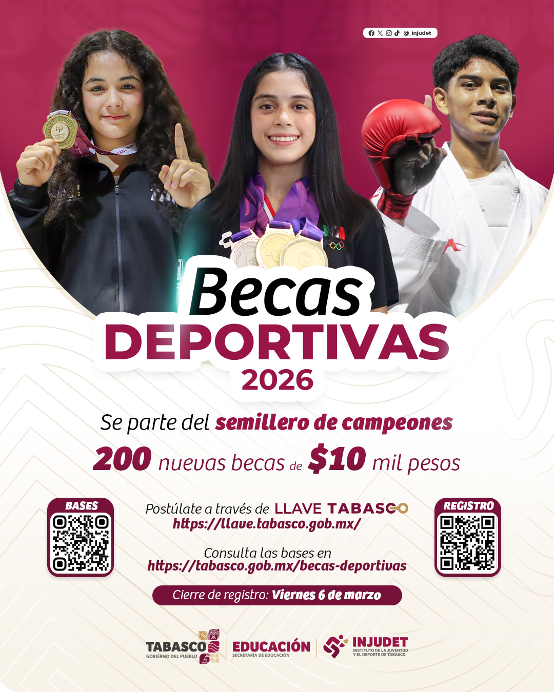 Becas Deportivas 2026