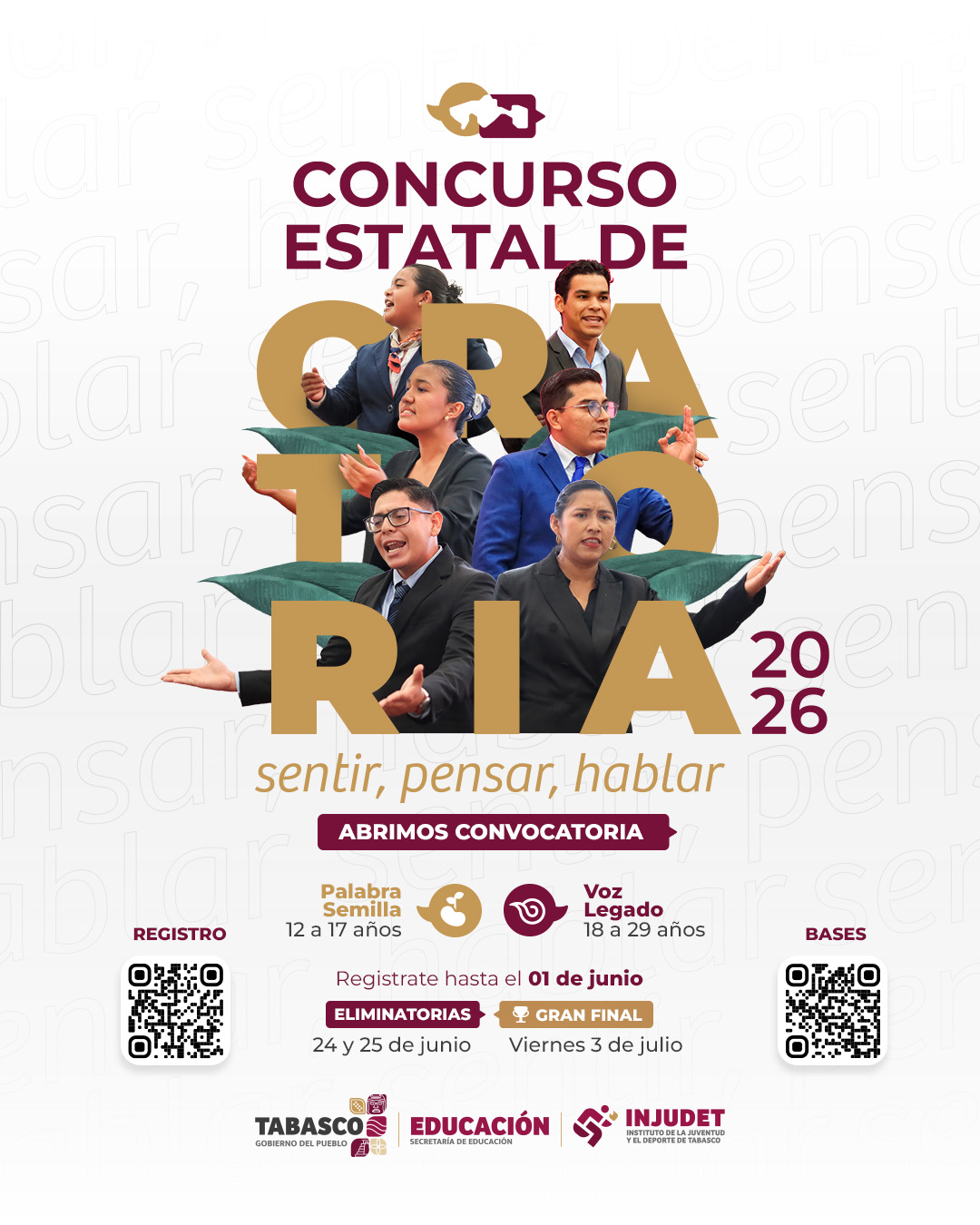 Concurso Estatal de Oratoria 2026 