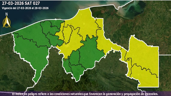 Semáforo de Incendios - 27/03/2026
