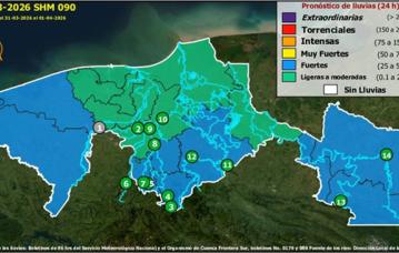 Semáforo Hidrometereológico y Niveles de Ríos - 31/03/2026