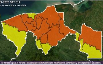 Semáforo de Incendios - 09/03/2026