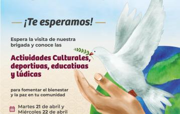 Este martes 21 y miércoles 22 de abril, a partir de las 9:00 de la mañana, estarán en el Parque de la colonia Espejo II.