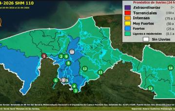 Semáforo Hidrometereológico y Niveles de Ríos - 20/04/2026