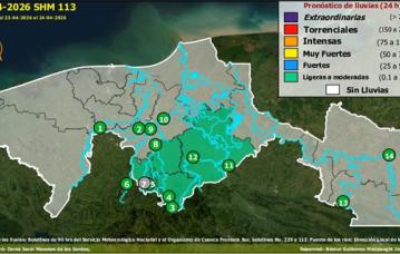 Semáforo Hidrometereológico y Niveles de Ríos - 24/04/2026