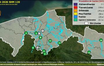 Semáforo Hidrometereológico y Niveles de Ríos - 30/04/2026