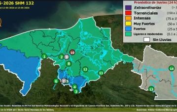 Semáforo Hidrometereológico y Niveles de Ríos - 12/05/2026