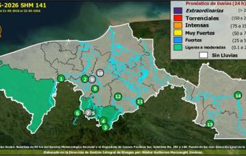 Semáforo Hidrometereológico y Niveles de Ríos - 21/05/2026
