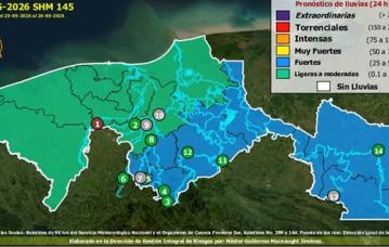Semáforo Hidrometereológico y Niveles de Ríos - 25/05/2026