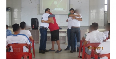 Personas Privadas de la Libertad del Cereso de Comalcalco realizaron actividades para la prevención de la depresión.