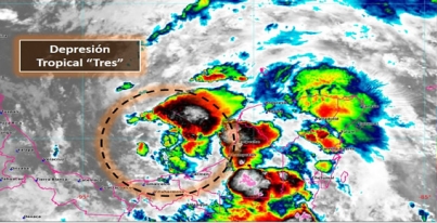 Seguimiento de Ciclones Tropicales No. 3 - Depresión Tropical Tres