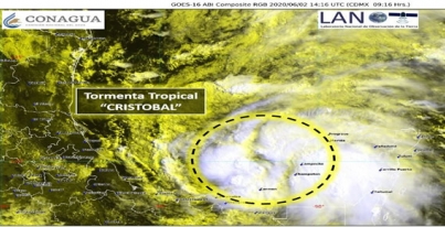 Seguimiento de Ciclones Tropicales No. 5 - Tormenta Tropical "Cristobal"