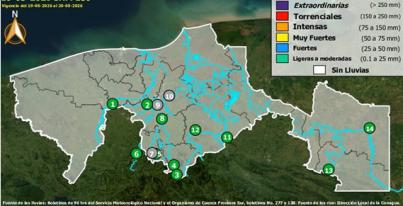 Semáforo Hidrometereológico y Niveles de Ríos - 19/05/2026