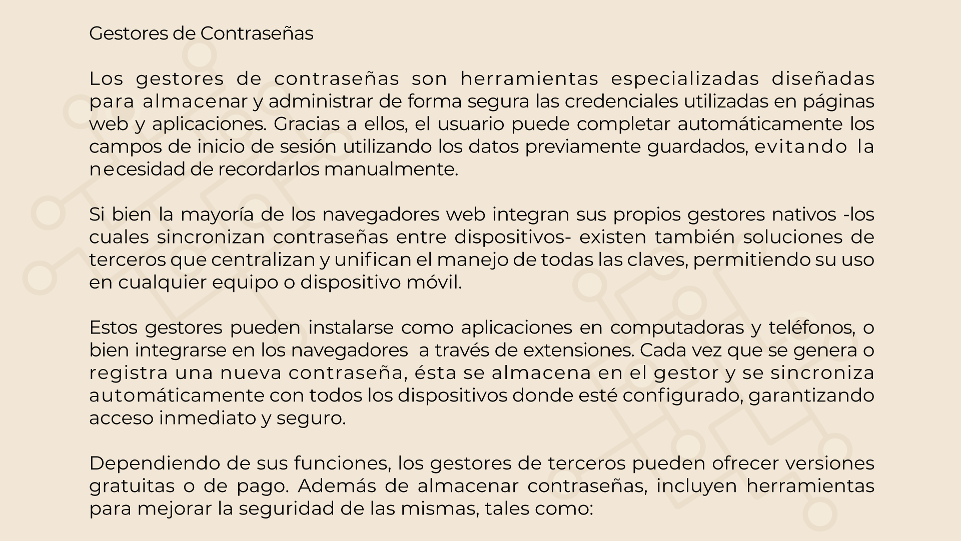 Información de gestores de contenido
